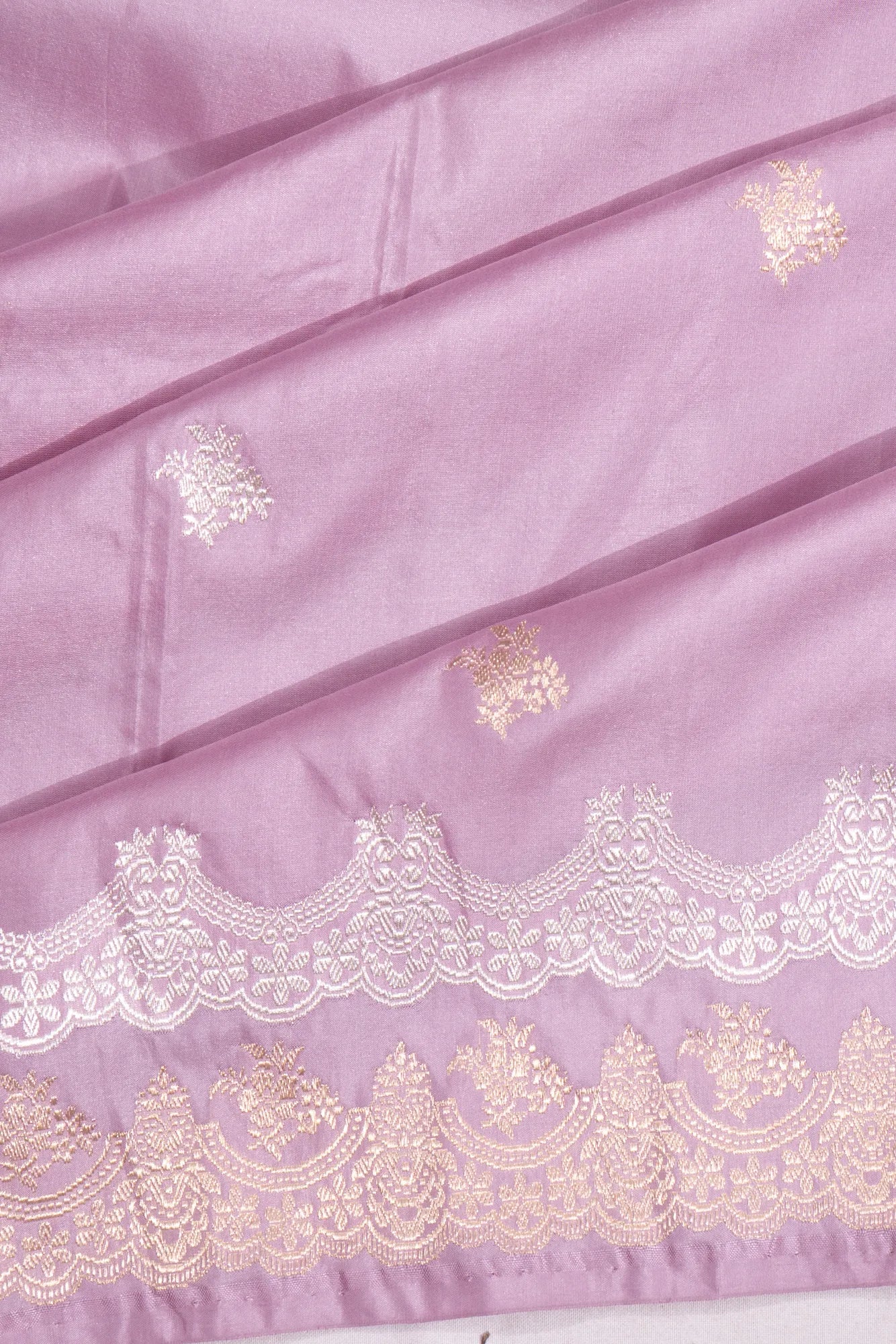 Banarasi Silk Butta Lavender Saree