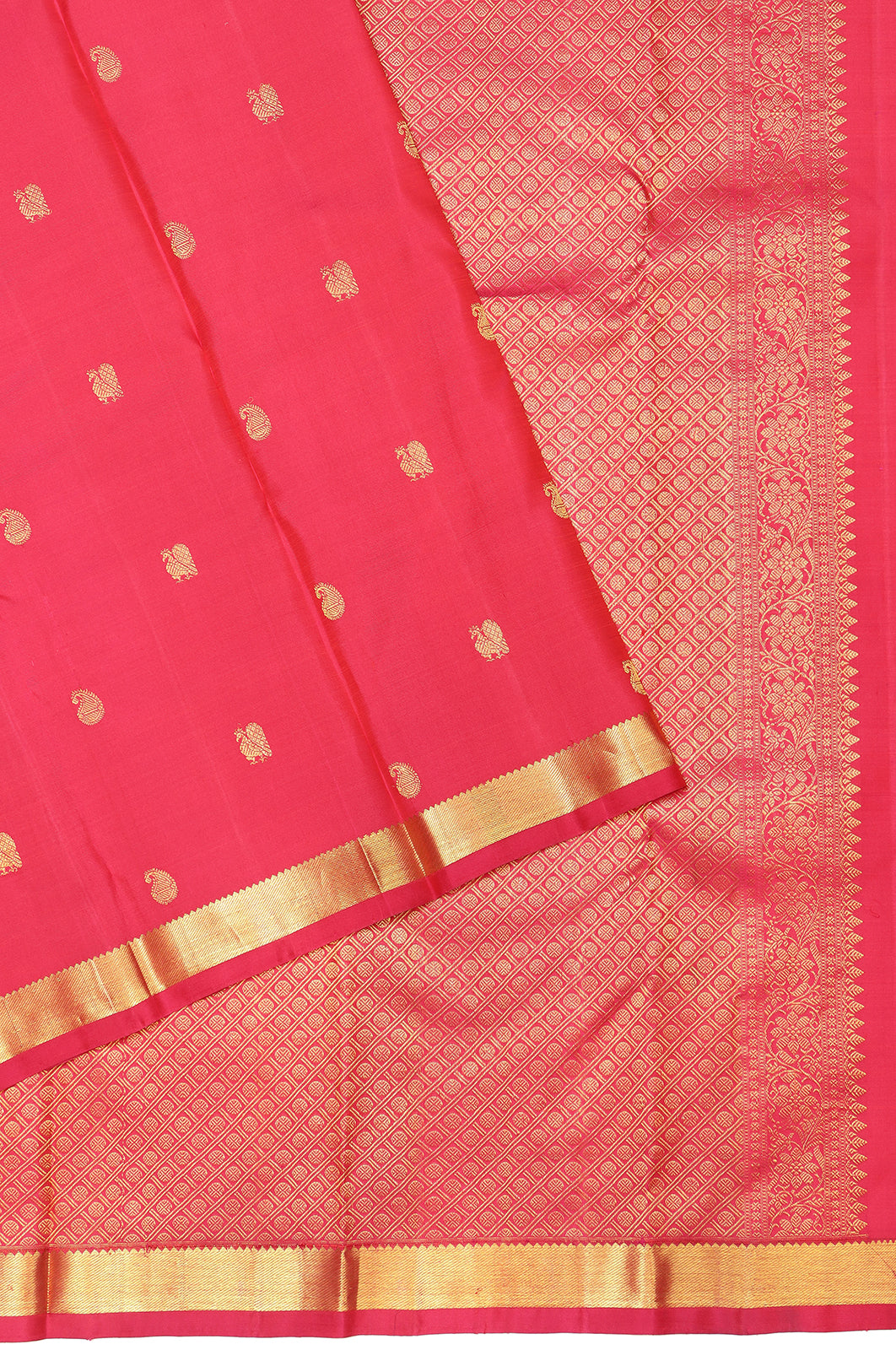 Taranga Kanchi Silk Butta Pink Saree