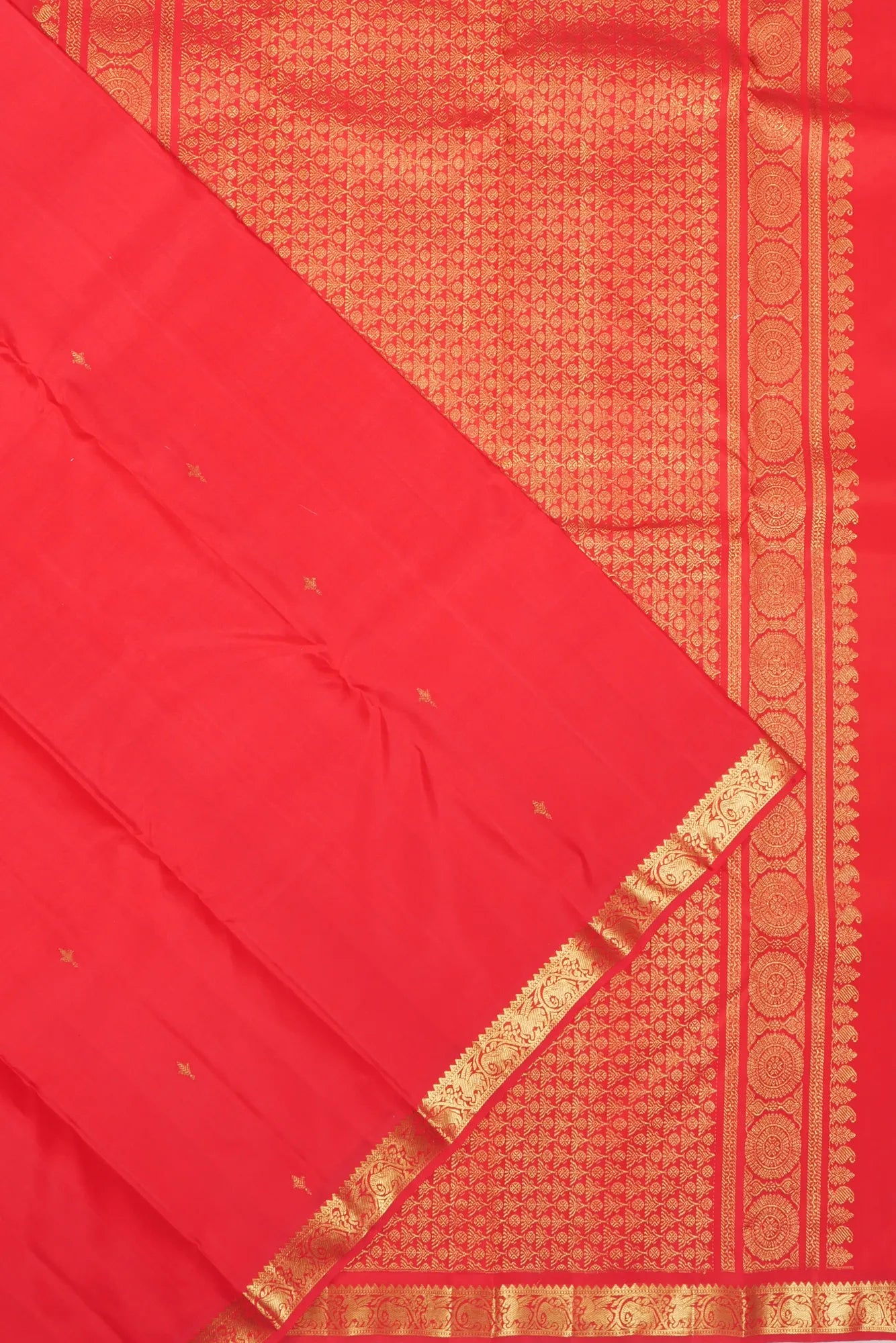 Classic Kanchipuram Silk Butta Red Saree