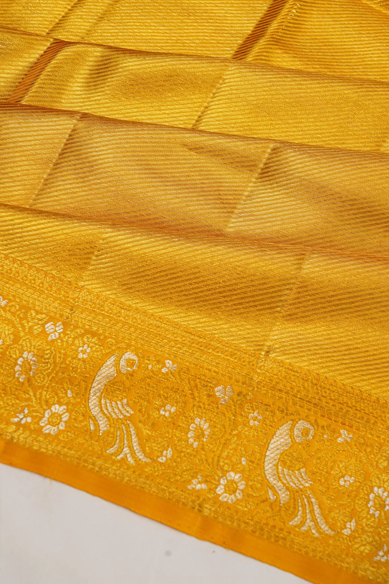 Kanchipuram Silk Tissue Gold Saree