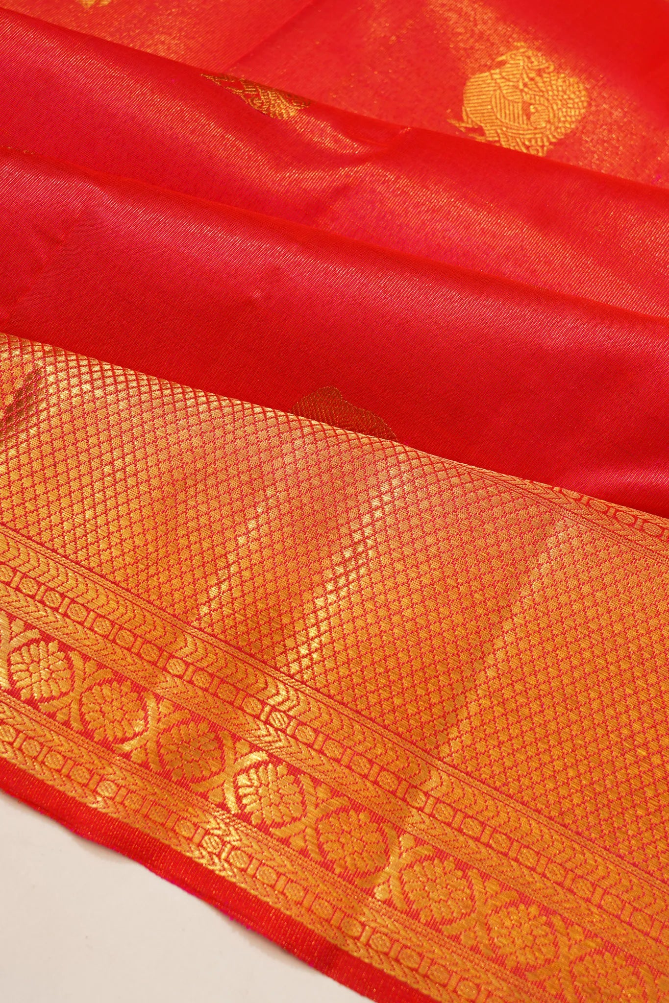 Kanchipuram Silk Tissue Butta Pink Saree