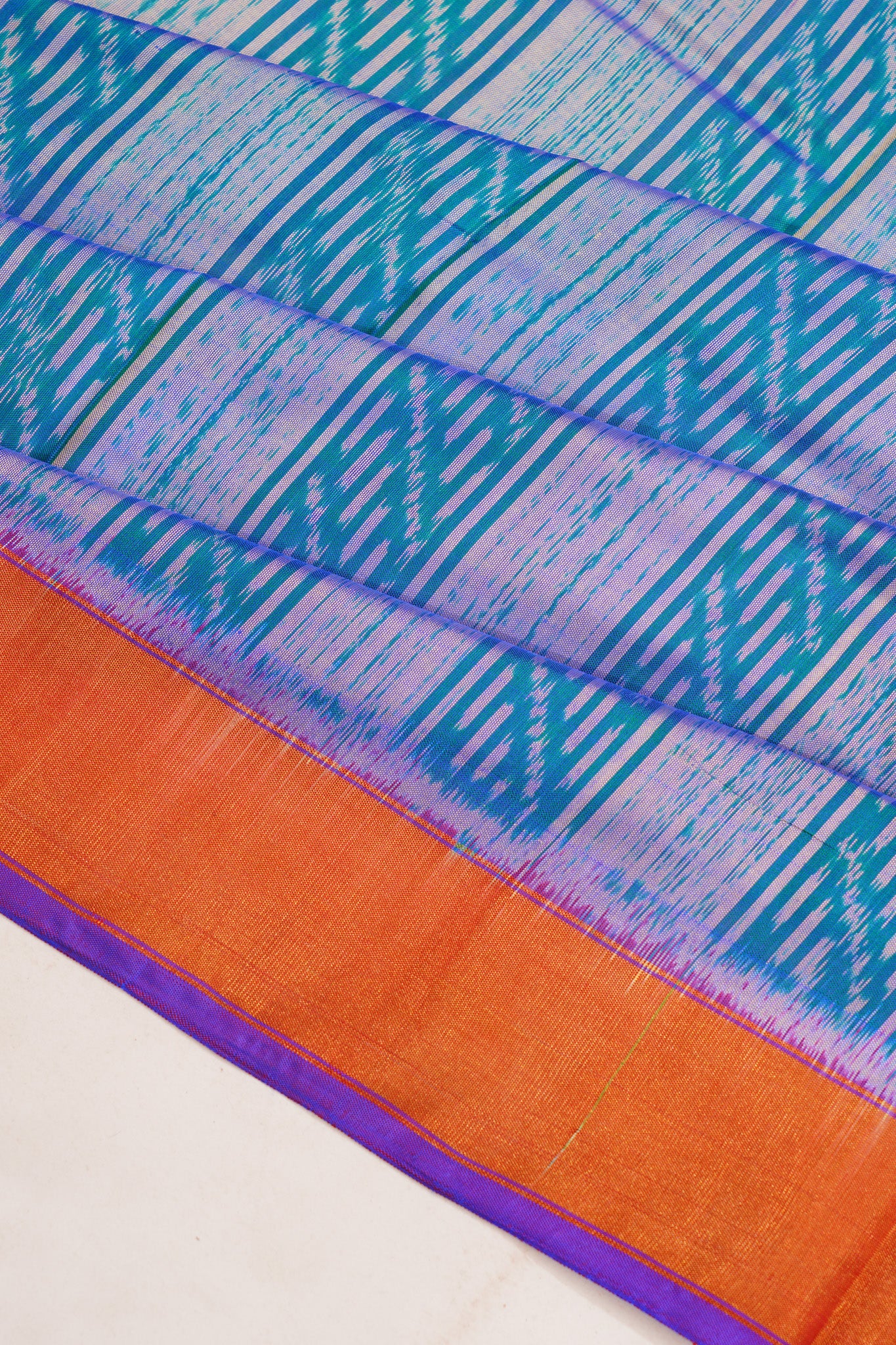 Pochampally Silk Ikat Blue Saree