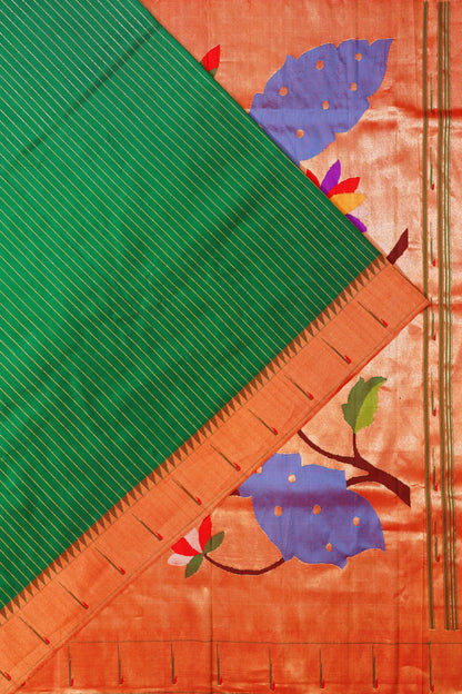 paithani-silk-butta-dark-green-saree-with-single-muniya-border-1215811139