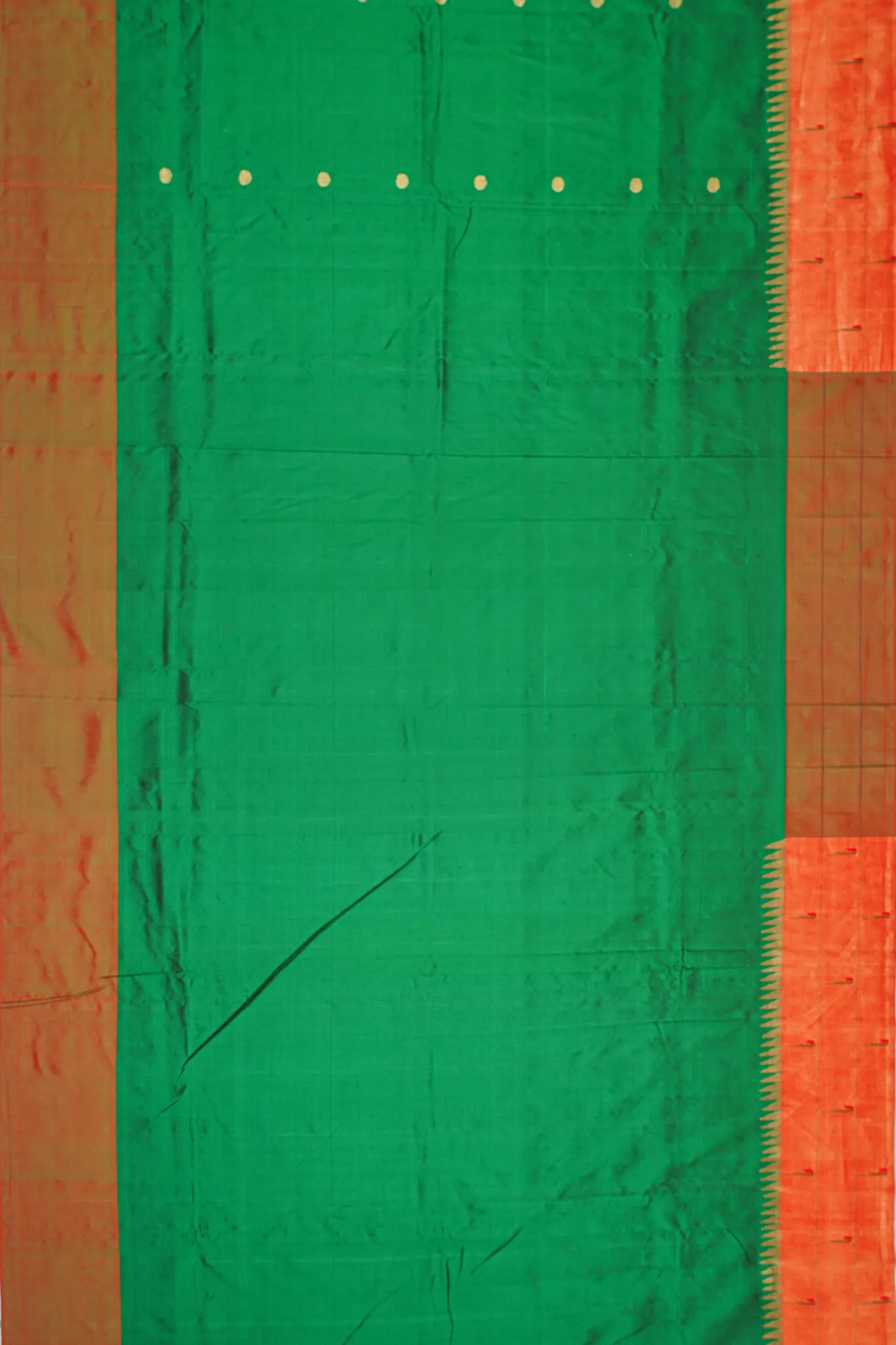 paithani-silk-butta-dark-green-saree-with-triple-muniya-border-1215811140