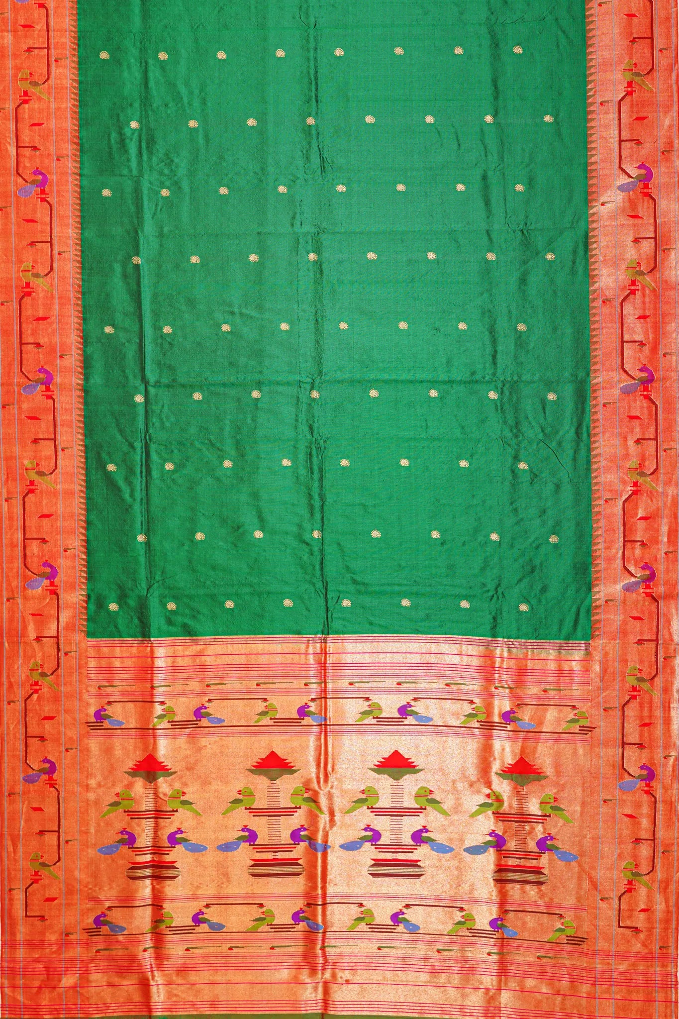 paithani-silk-butta-dark-green-saree-with-akruthi-border-1215811141