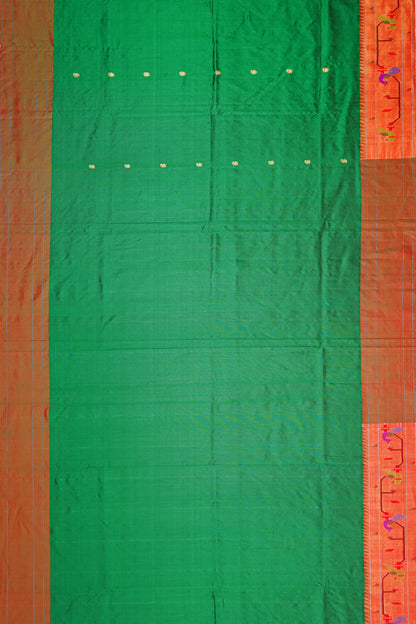 paithani-silk-butta-dark-green-saree-with-akruthi-border-1215811141