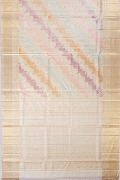 Kankatala Kanchipuram Silk Tissue Jaal Rangkat Saree g2