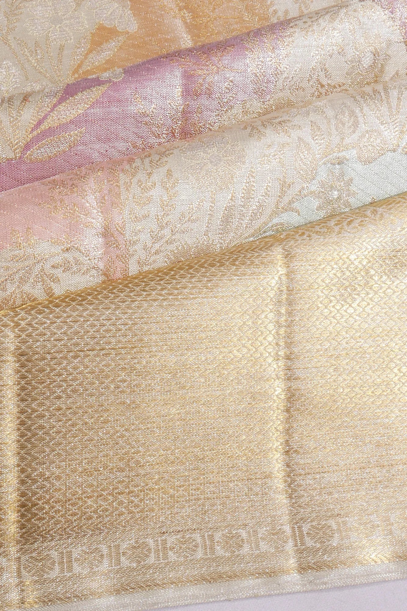 Kankatala Kanchipuram Silk Tissue Jaal Rangkat Saree g2