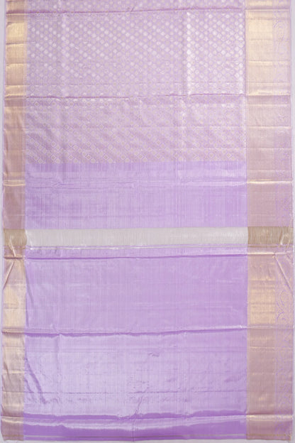 Kankatala Kanchipuram Silk Tissue Brocade Lavender Saree g2