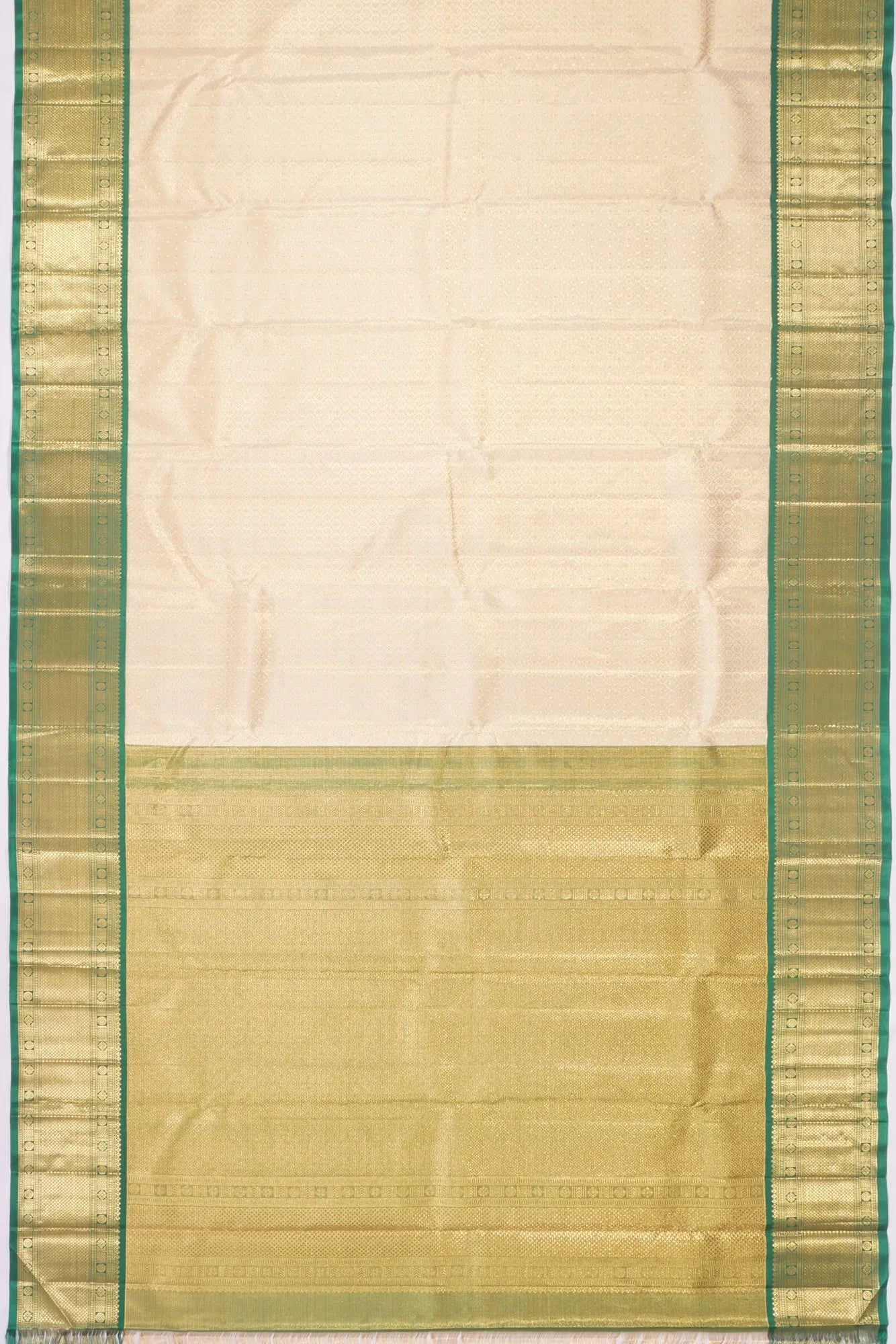 Kankatala Kanchipuram Silk Tissue Brocade Gold Saree g2