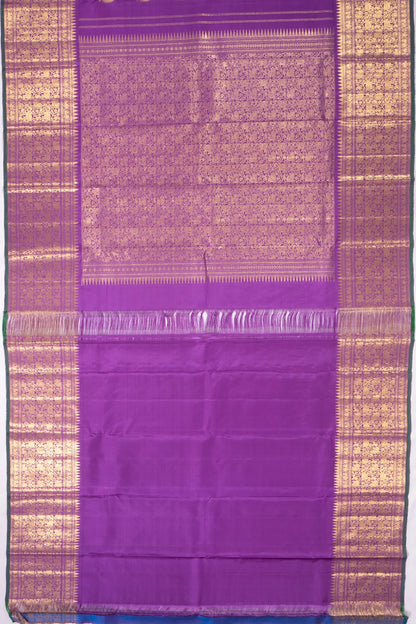 Kankatala Kanchipuram Silk Tissue Butta Purple Saree g2