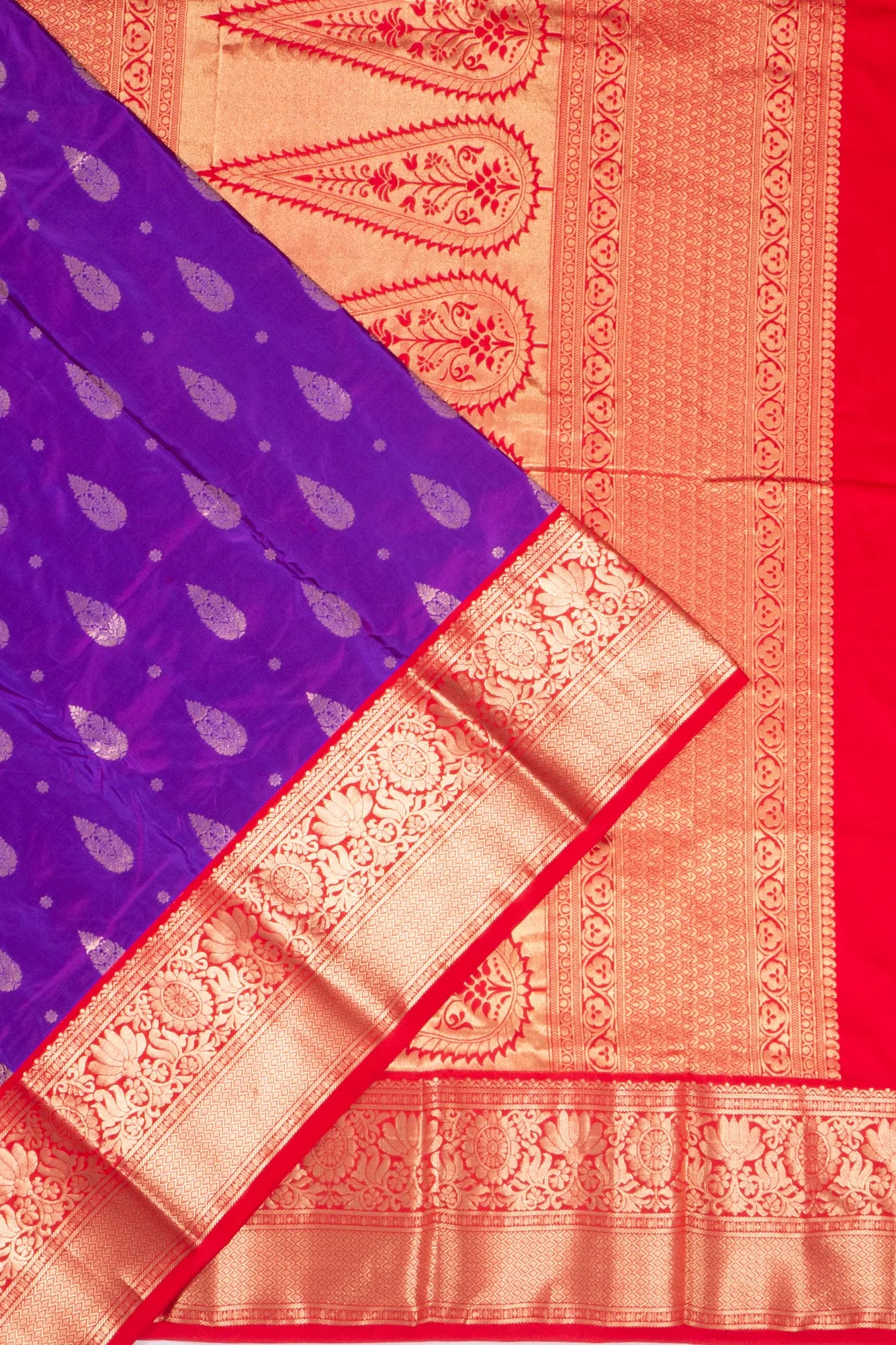 Coimbatore Silk Butta Violet Saree