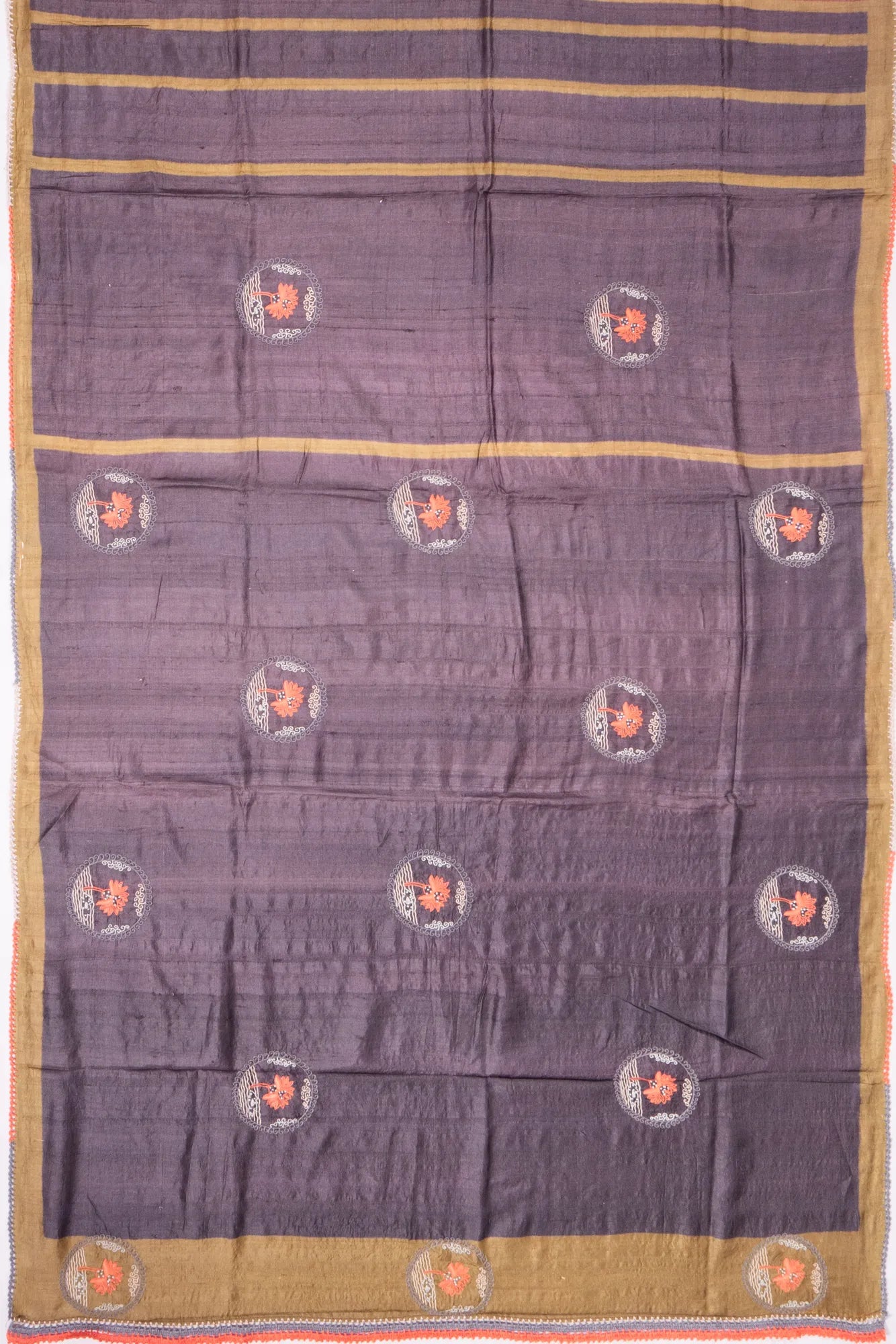 Kankatala Tussar Half-n-Half Blue And Black Saree g2