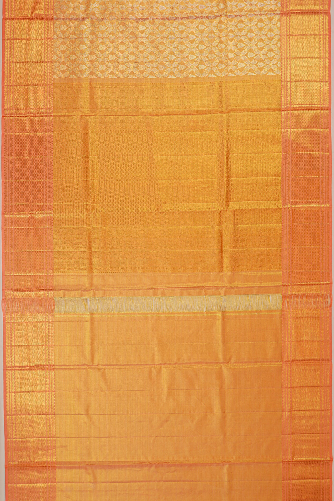 Kanchipuram Silk Tissue Brocade Pink Saree