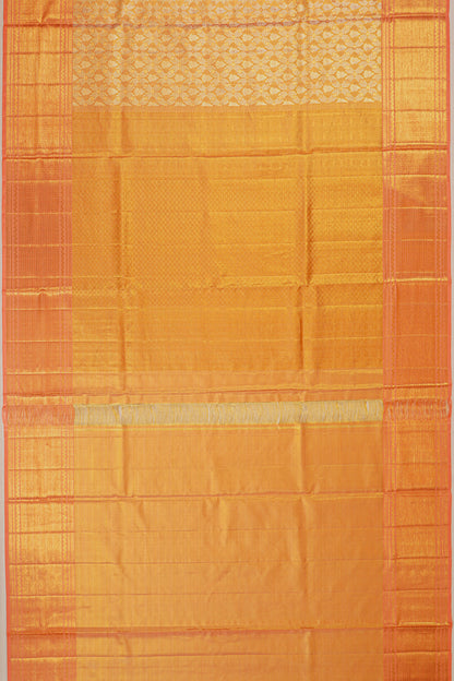 Kanchipuram Silk Tissue Brocade Pink Saree