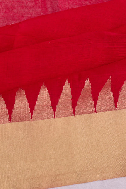 ponduru-handspun-cotton-plain-red-saree-1215822908