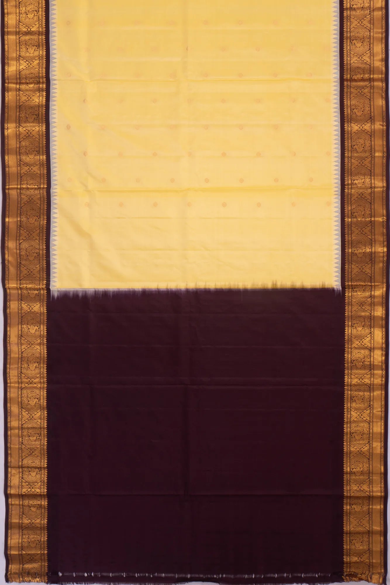 taranga-kanchi-soft-silk-butta-lemon-yellow-saree-1215823403