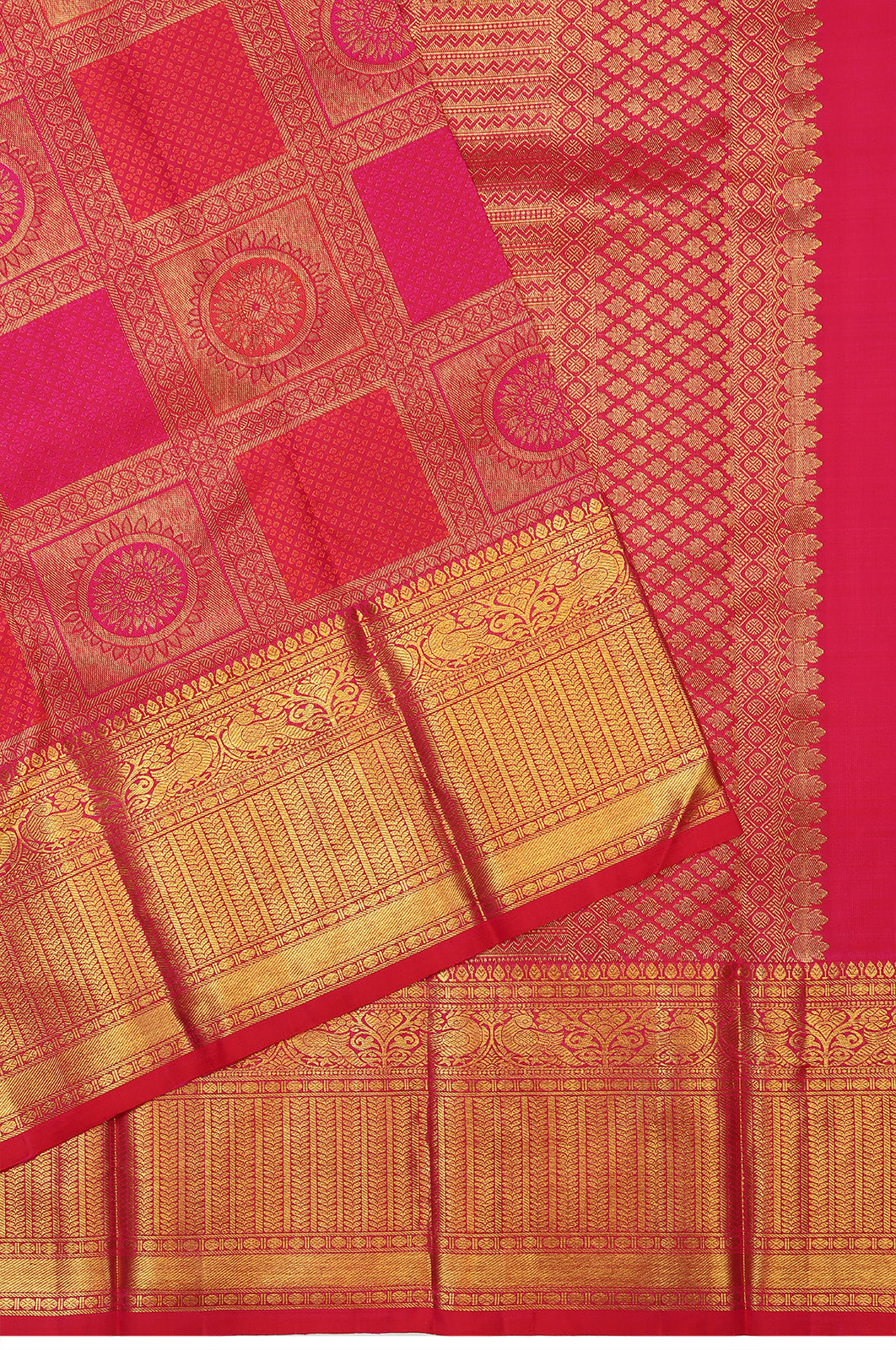 Taranga Kanchi Silk Brocade Pink Saree