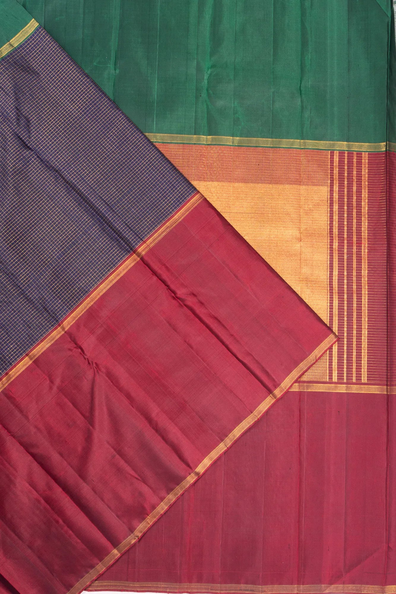 classic-kanchipuram-silk-half-n-half-dark-blue-saree-with-ganga-jamuna-border-1215825608