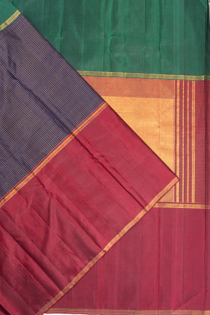 classic-kanchipuram-silk-half-n-half-dark-blue-saree-with-ganga-jamuna-border-1215825608