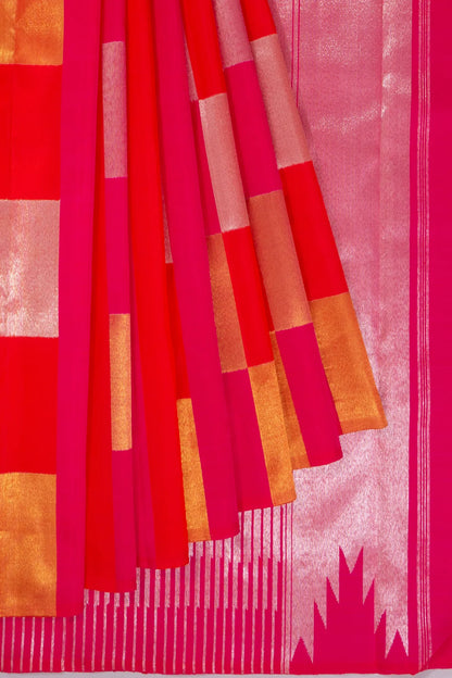 kanchipuram-silk-checks-rani-pink-saree-1215825617