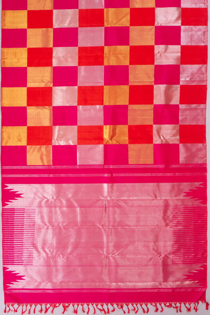 kanchipuram-silk-checks-rani-pink-saree-1215825617