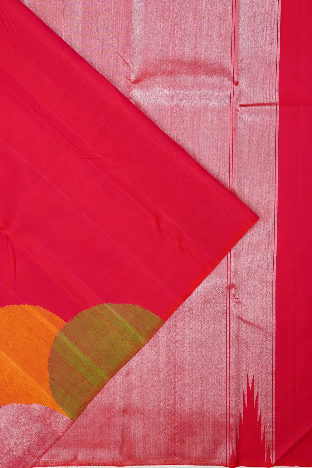 Kanchipuram Silk Plain Pink Saree