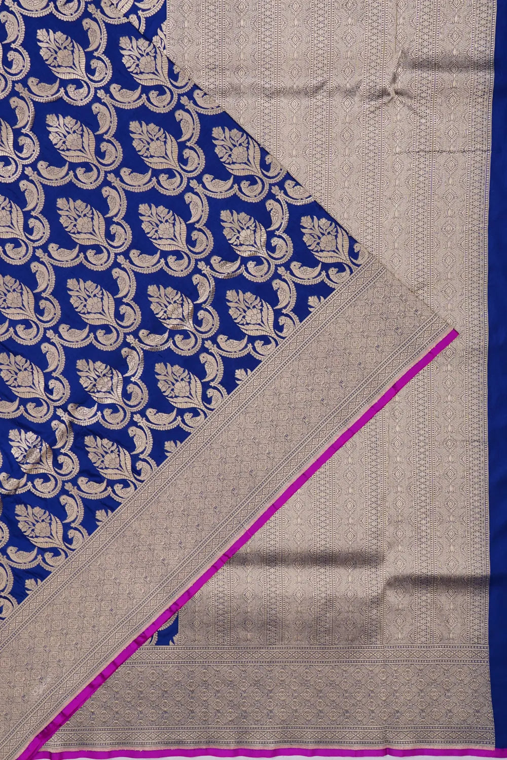 Banarasi Silk Phekwa Brocade Royal Blue Saree