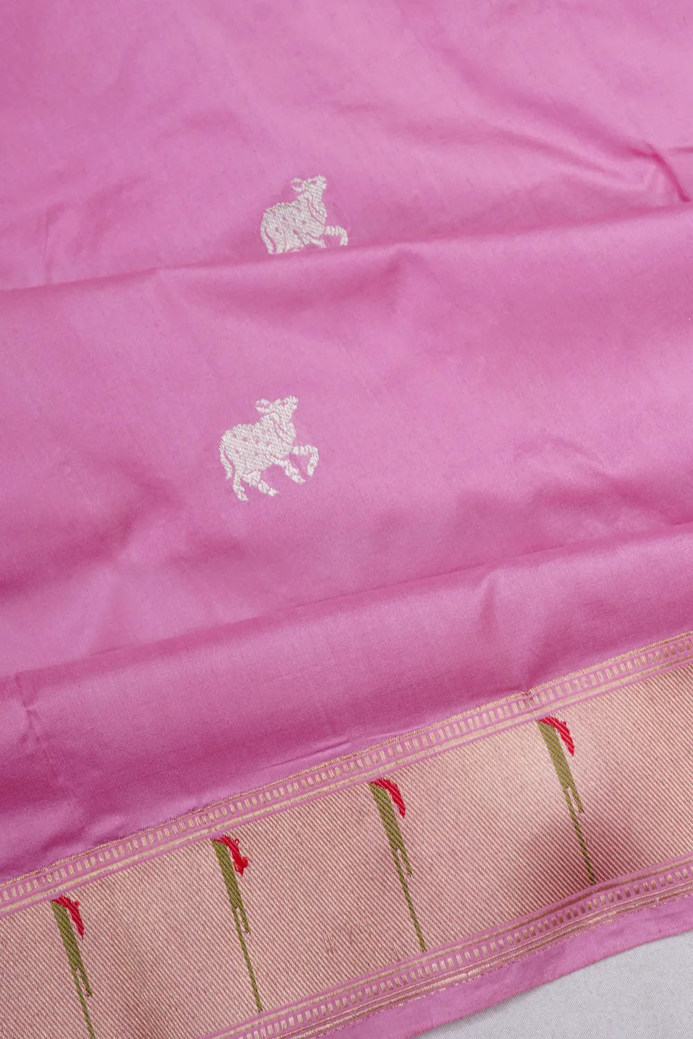 Banarasi Silk Kadwa Butta Lavender Saree