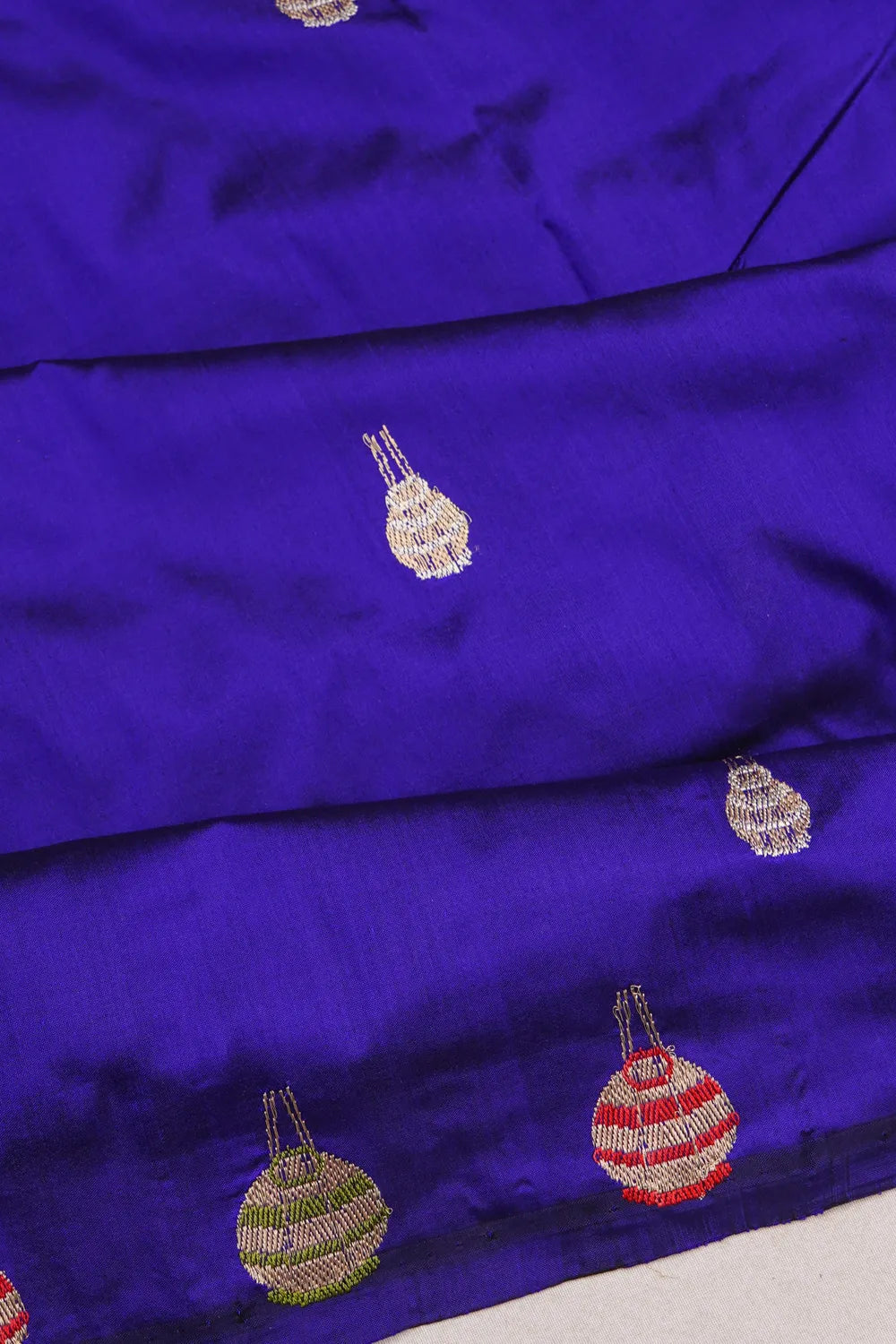 Banarasi Silk Butta Royal Blue Saree