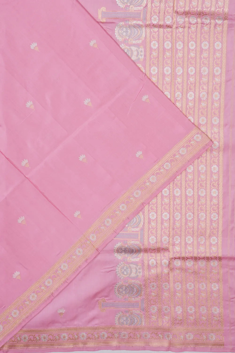 Banarasi Silk Butta Baby Pink Saree