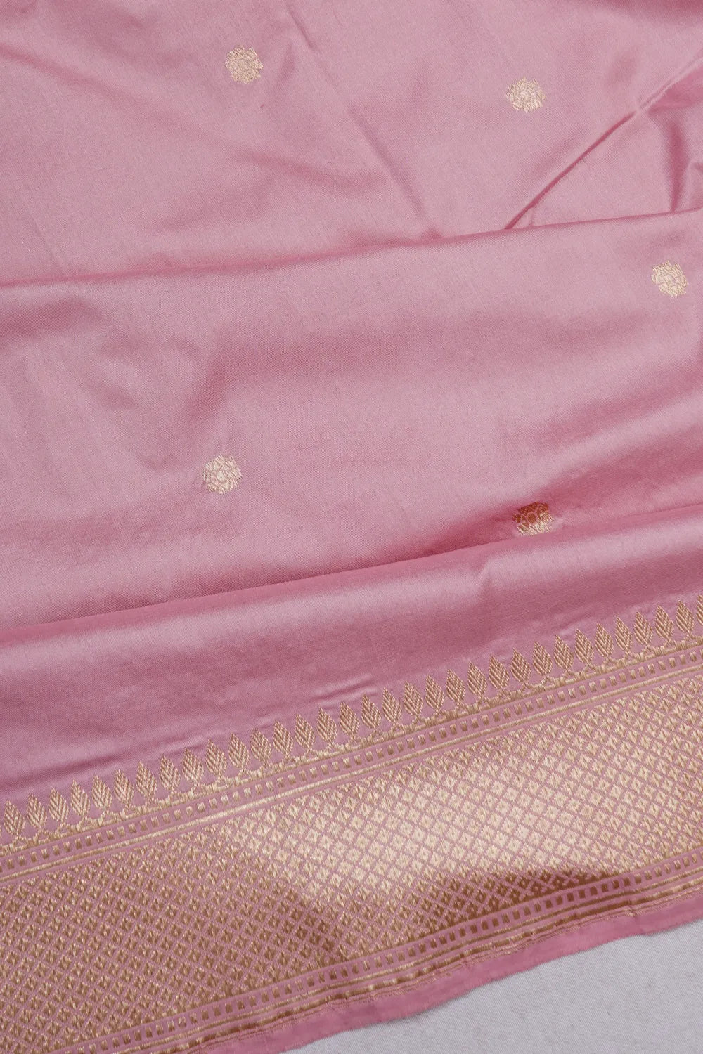 Banarasi Silk Kadwa Butta Lavender Saree with Pichwai Pallu