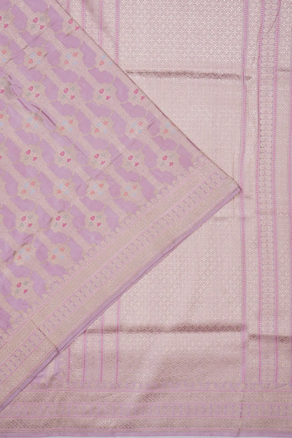 Banarasi Silk Brocade Lavender Saree