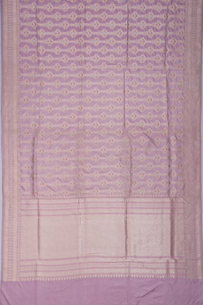 Banarasi Silk Brocade Lavender Saree