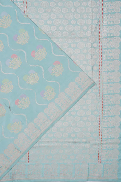 Banarasi Silk Jaal Sky Blue Saree