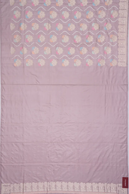 Banarasi Silk Butta Lilac Saree