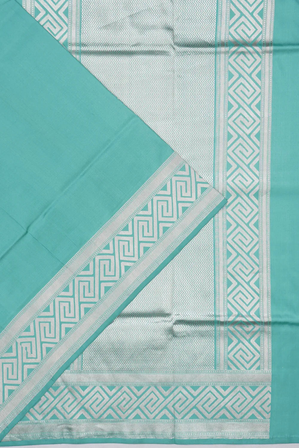 Banarasi Silk Butta Sea Blue Saree