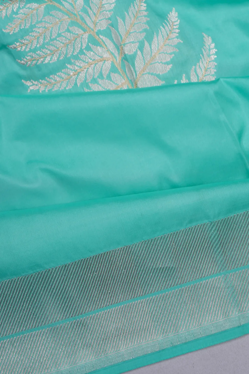 Banarasi Silk Butta Sky Blue Saree