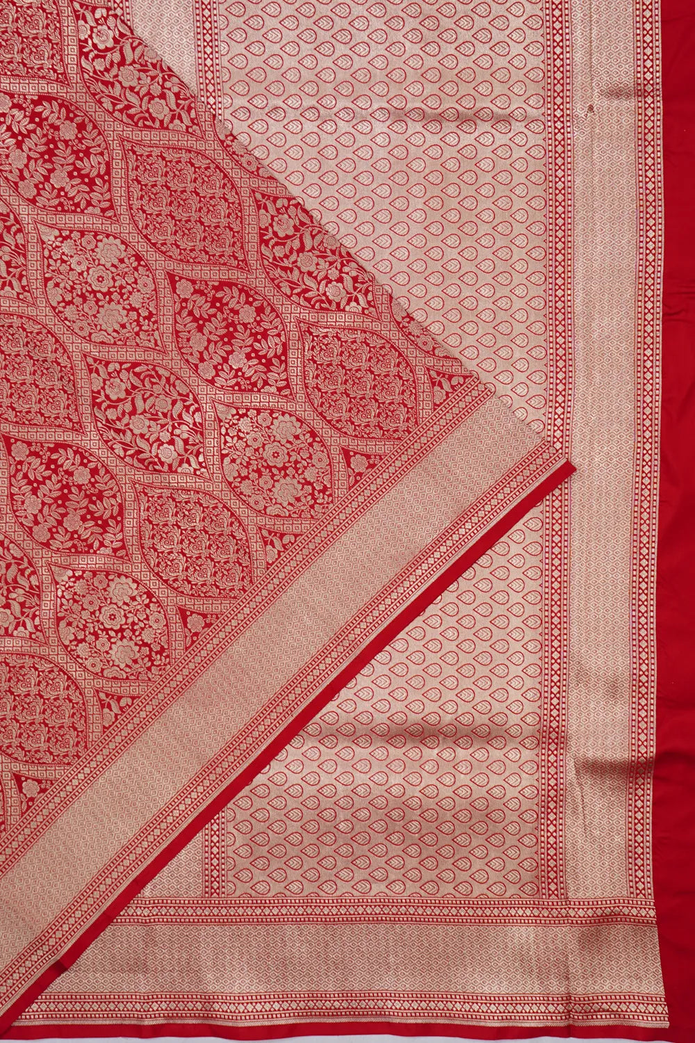 Banarasi Silk Brocade Red Saree