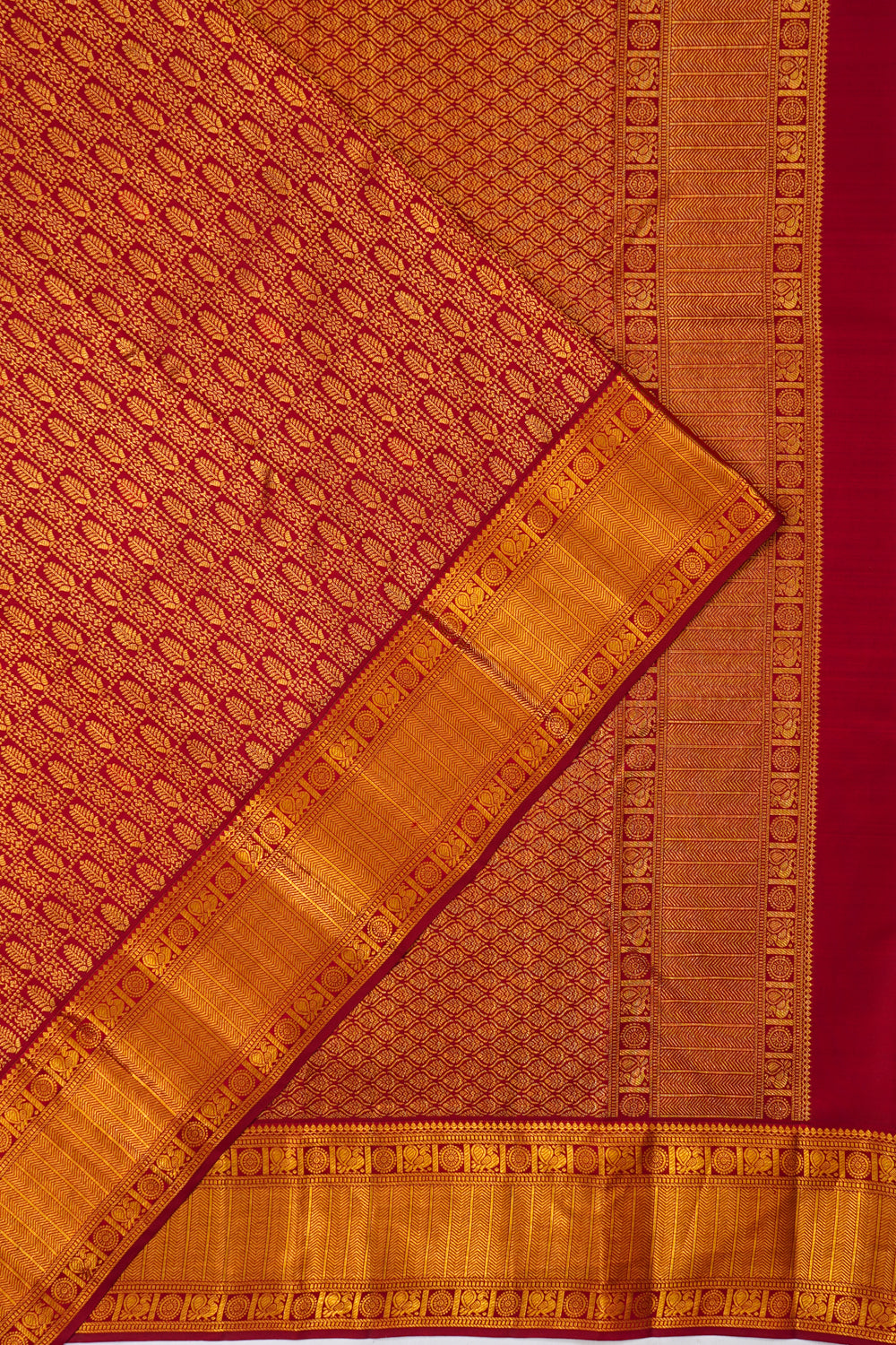 Taranga Kanchi Silk Brocade Maroon Saree