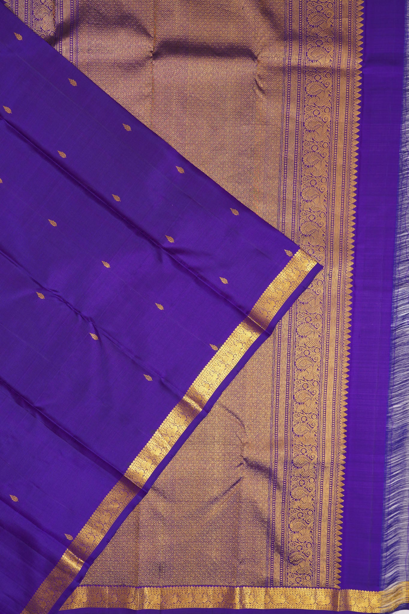 Taranga Kanchi Silk Butta Royal Blue Saree