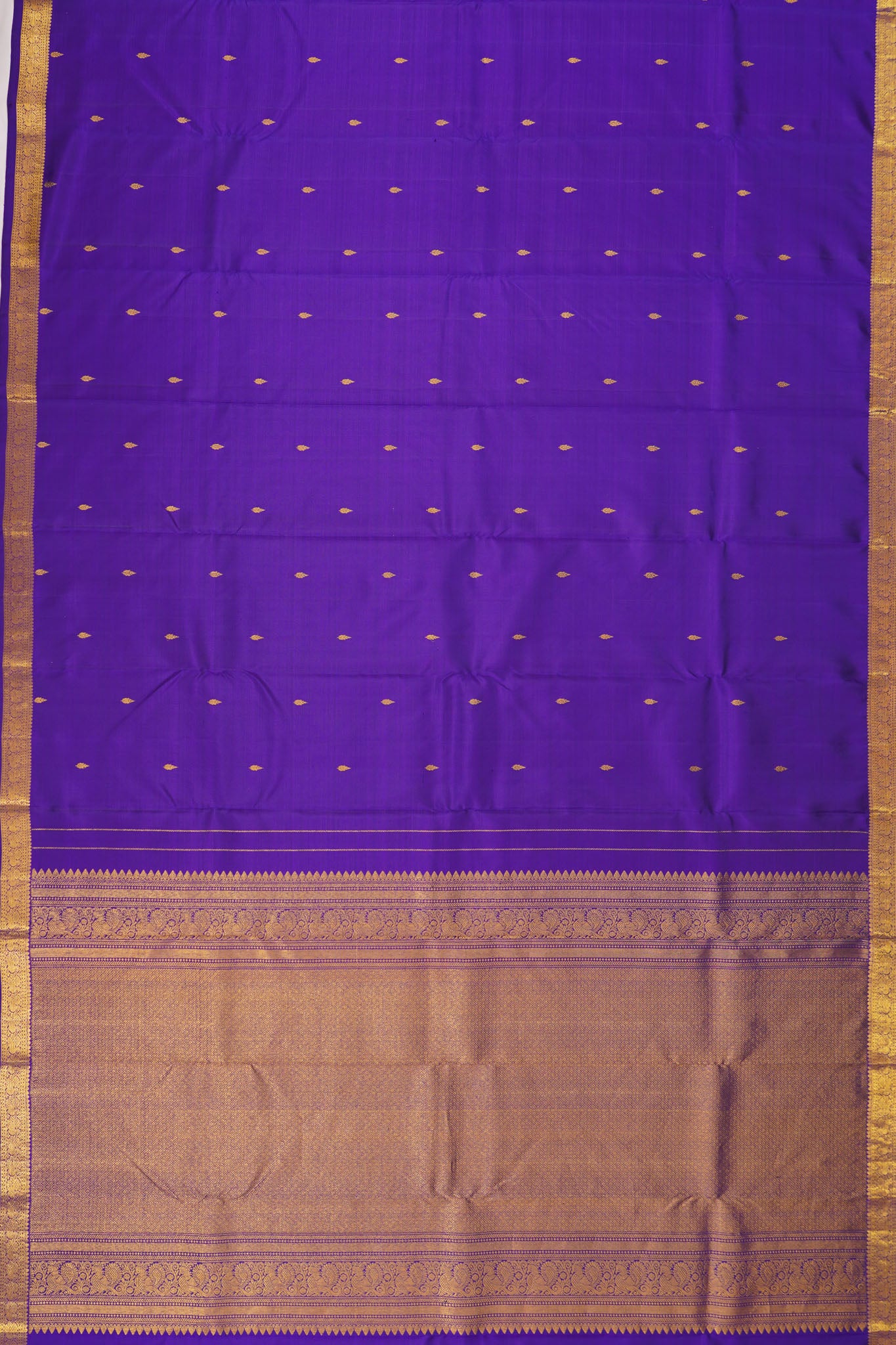 Taranga Kanchi Silk Butta Royal Blue Saree