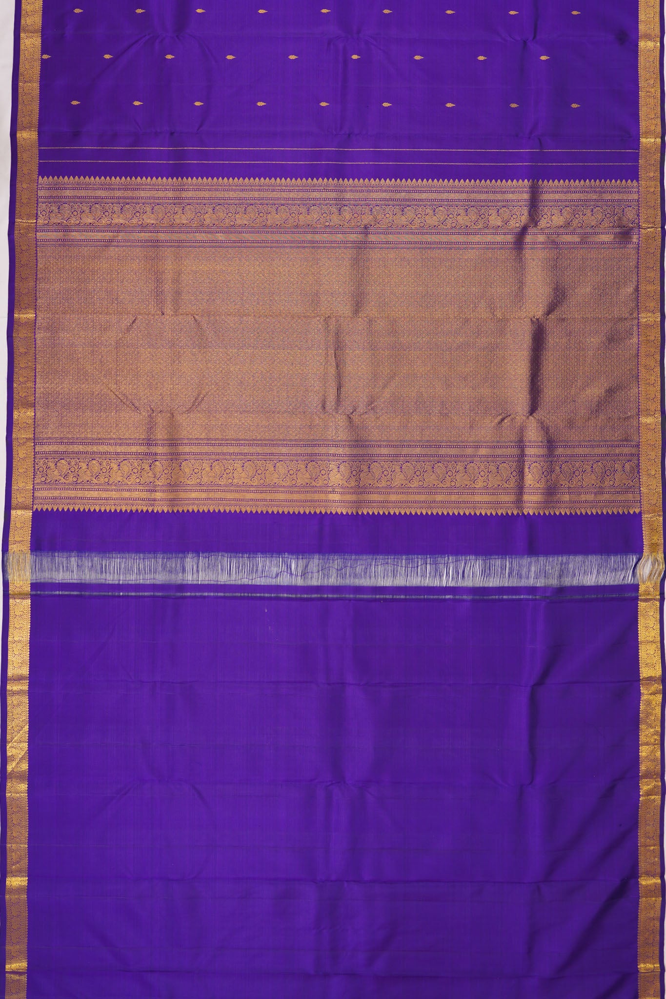 Taranga Kanchi Silk Butta Royal Blue Saree