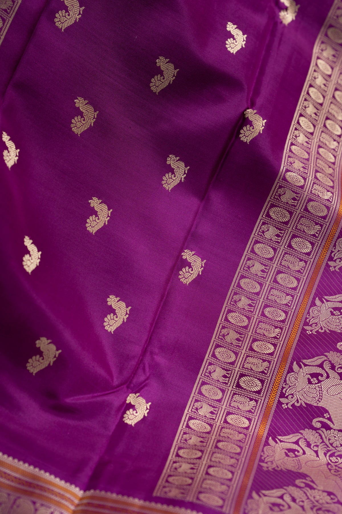 Classic Zero Zari Kanchipuram Silk Checks Lemon Yellow Saree