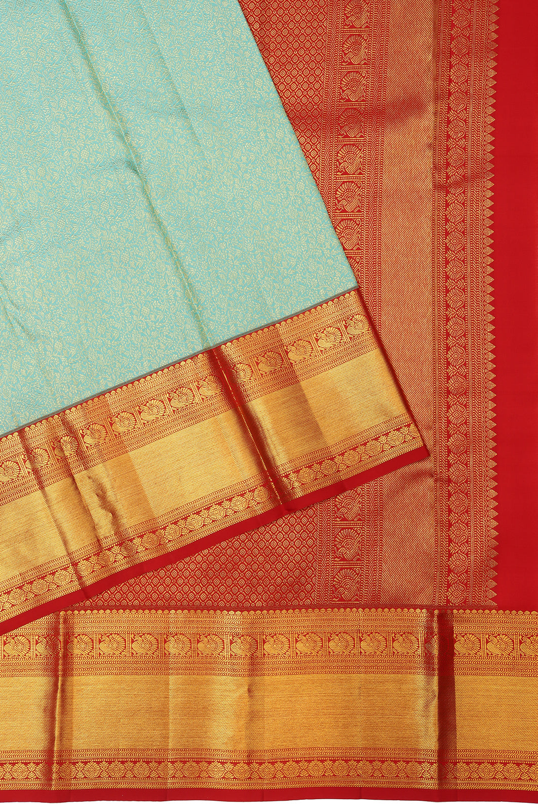 Taranga Kanchi Silk Brocade Sky Blue Saree