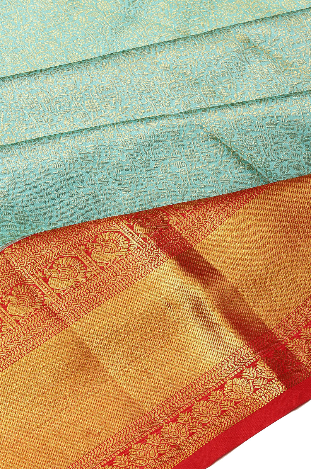 Taranga Kanchi Silk Brocade Sky Blue Saree