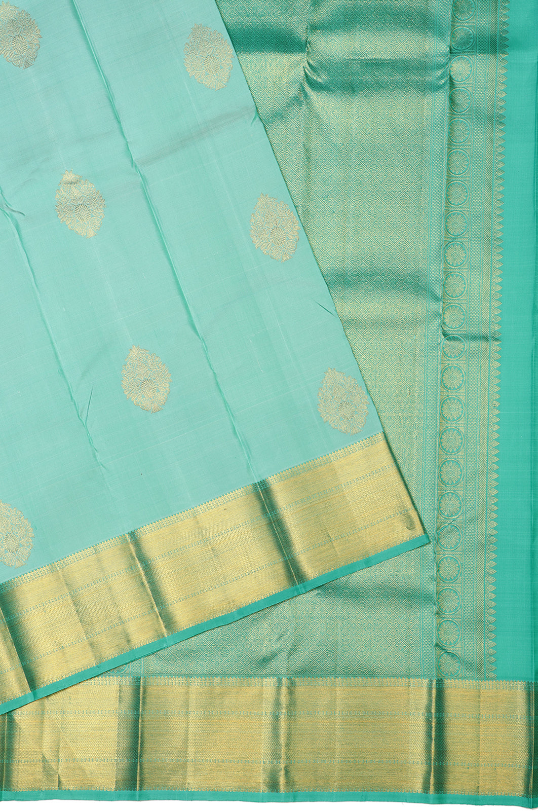Taranga Kanchi Silk Butta Sky Blue Saree
