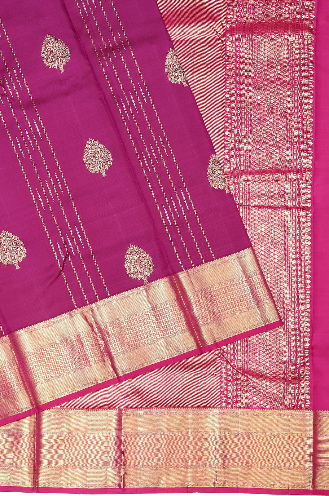 Taranga Kanchi Silk Butta Purple Saree