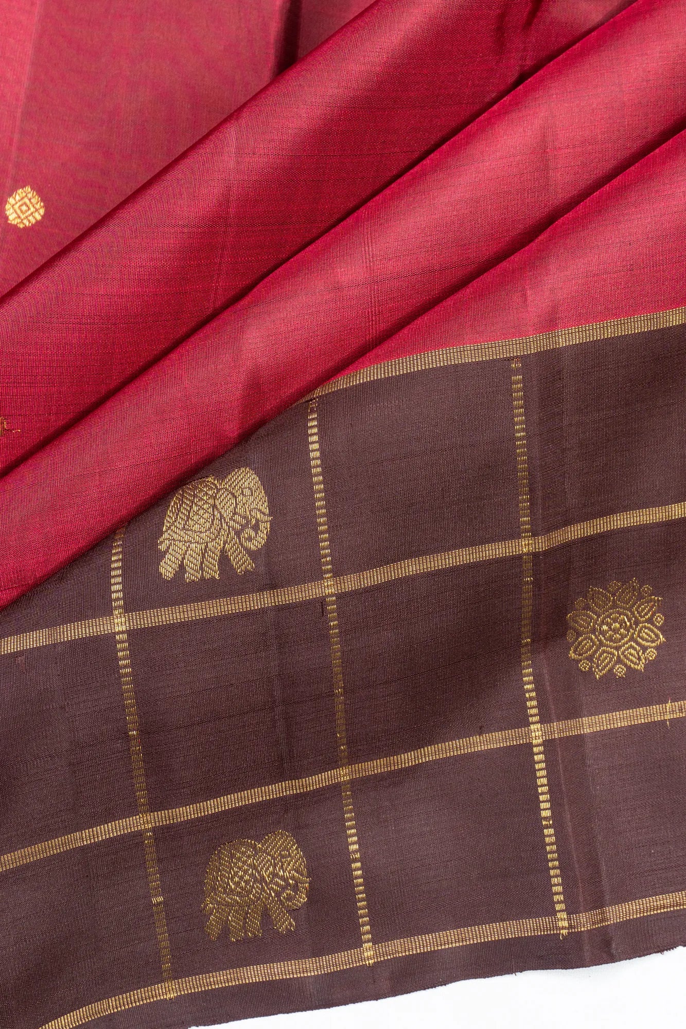 Kanchipuram Silk Butta Red Saree