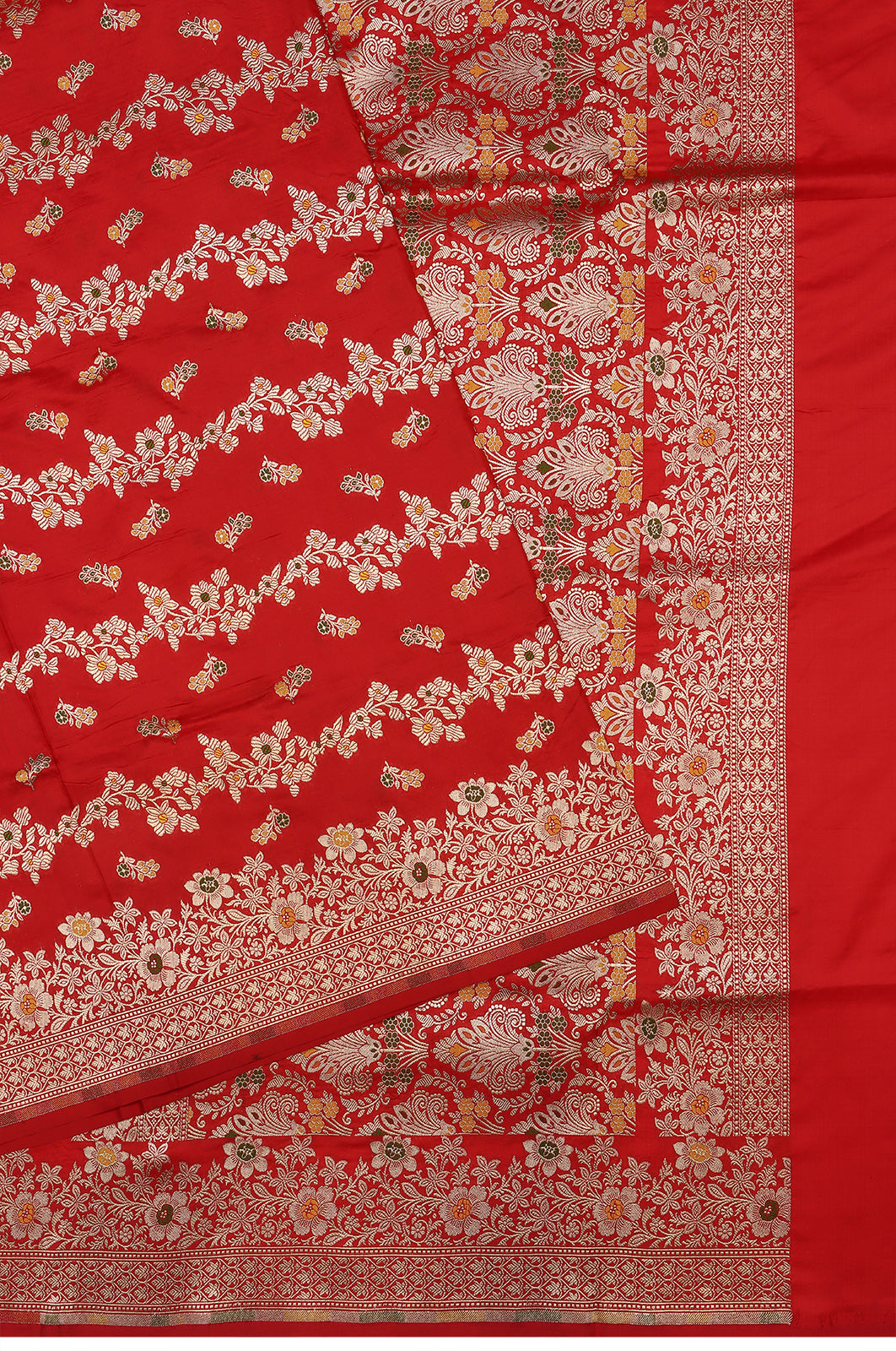 Banarasi Silk Brocade Red Saree
